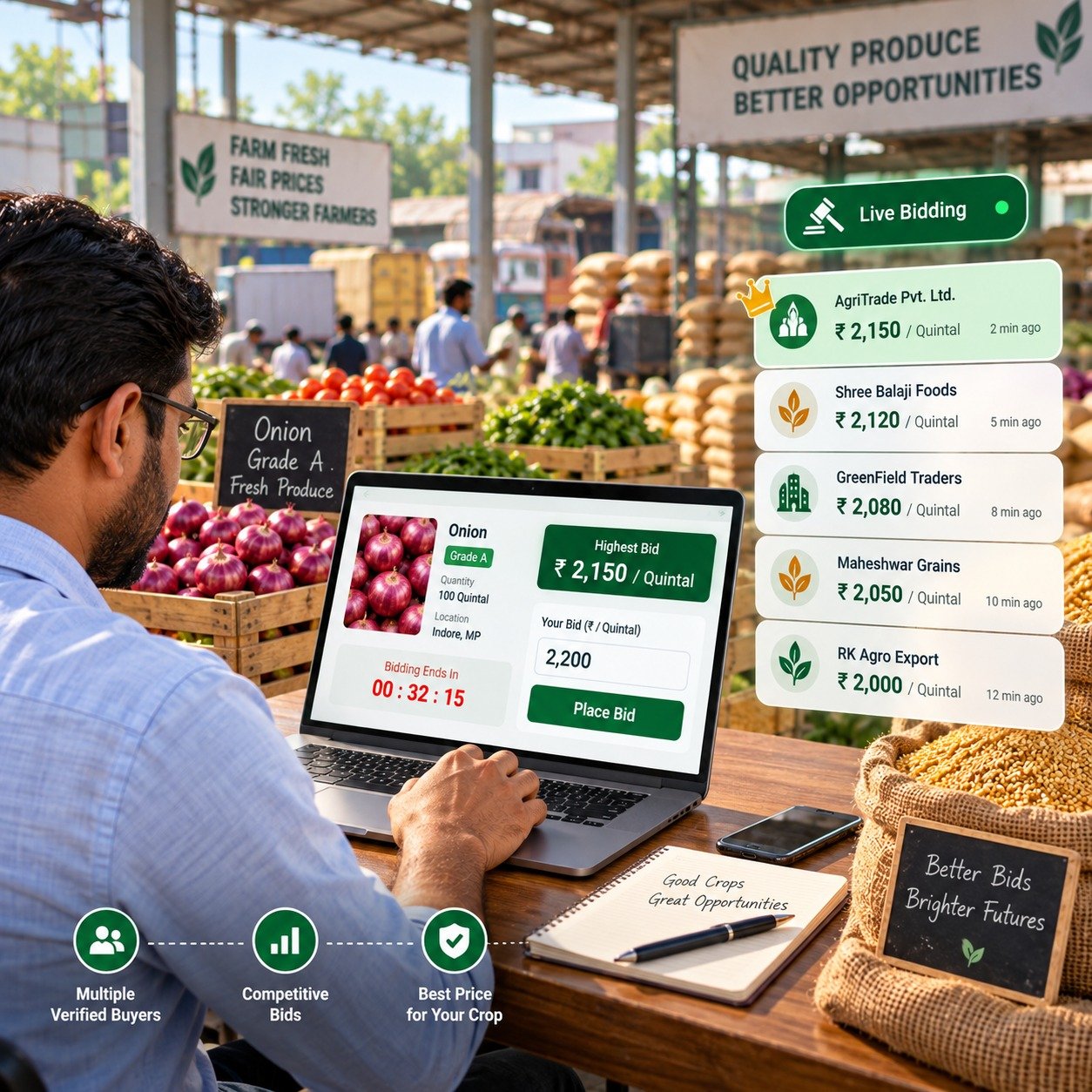 Agricultural crop trading